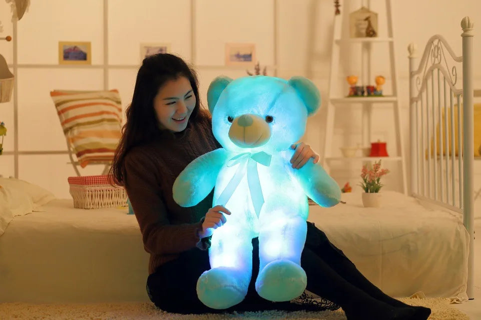 Peluche Ours lumineux de 32 à 75 cm