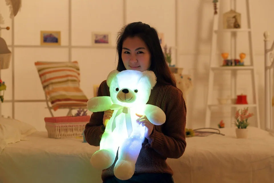 Peluche Ours lumineux de 32 à 75 cm