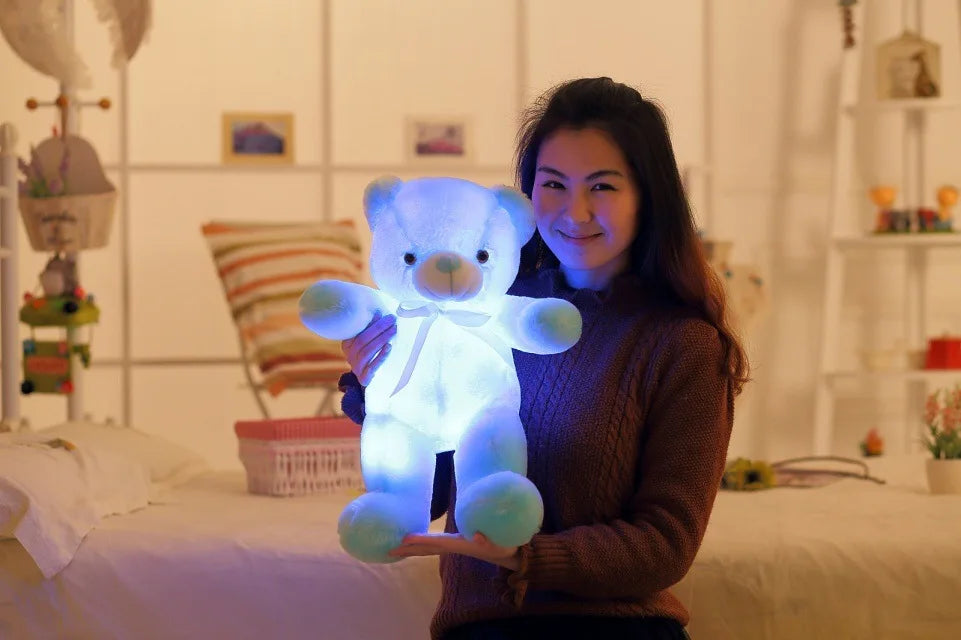 Peluche Ours lumineux de 32 à 75 cm