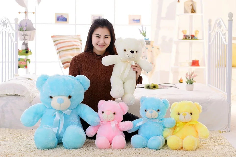 Peluche Ours lumineux de 32 à 75 cm