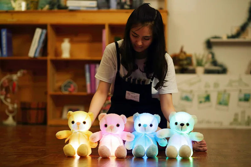 Peluche Ours lumineux de 32 à 75 cm