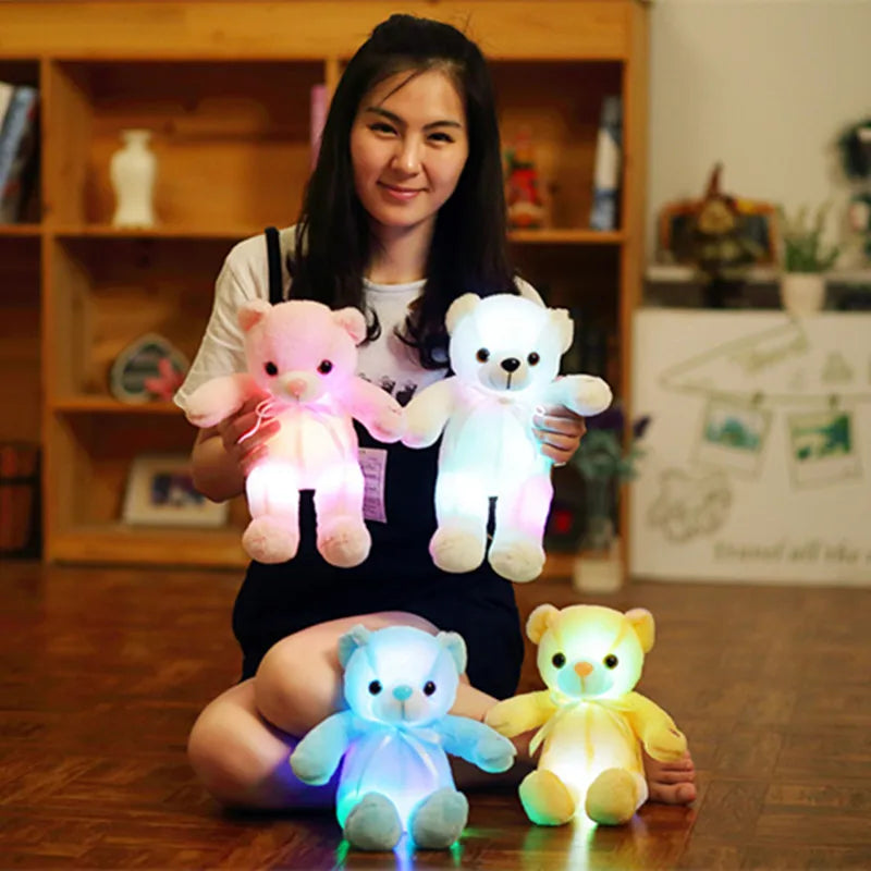 Peluche Ours lumineux de 32 à 75 cm