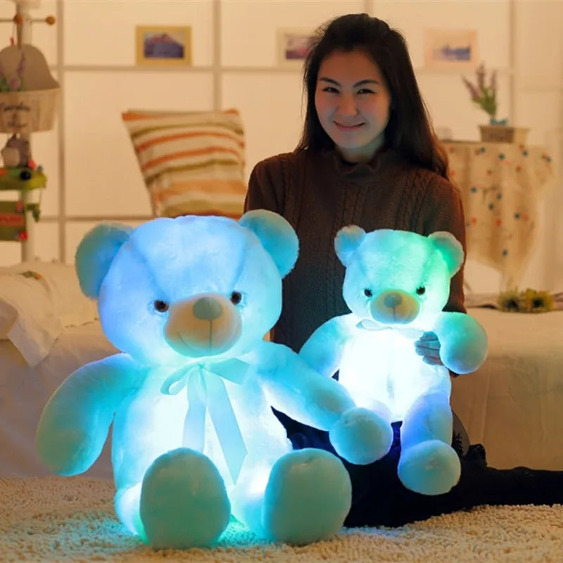 Peluche Ours lumineux de 32 à 75 cm