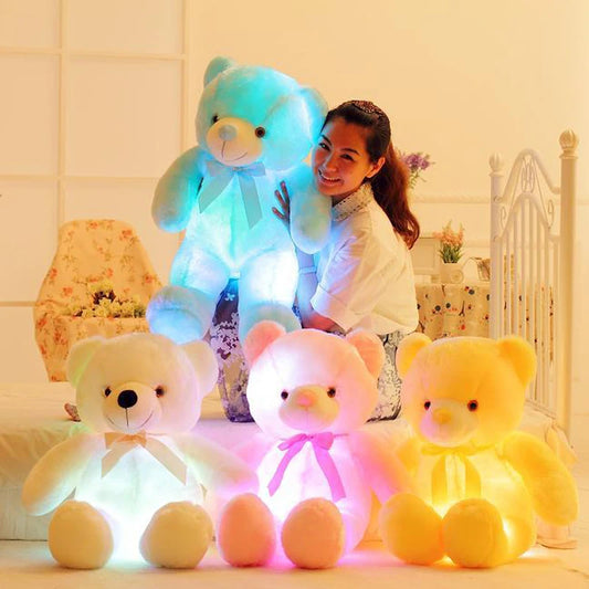 Peluche Ours lumineux de 32 à 75 cm