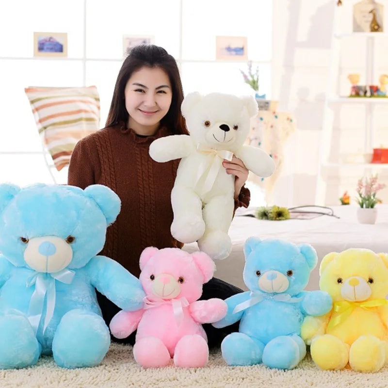 Peluche Ours lumineux de 32 à 75 cm